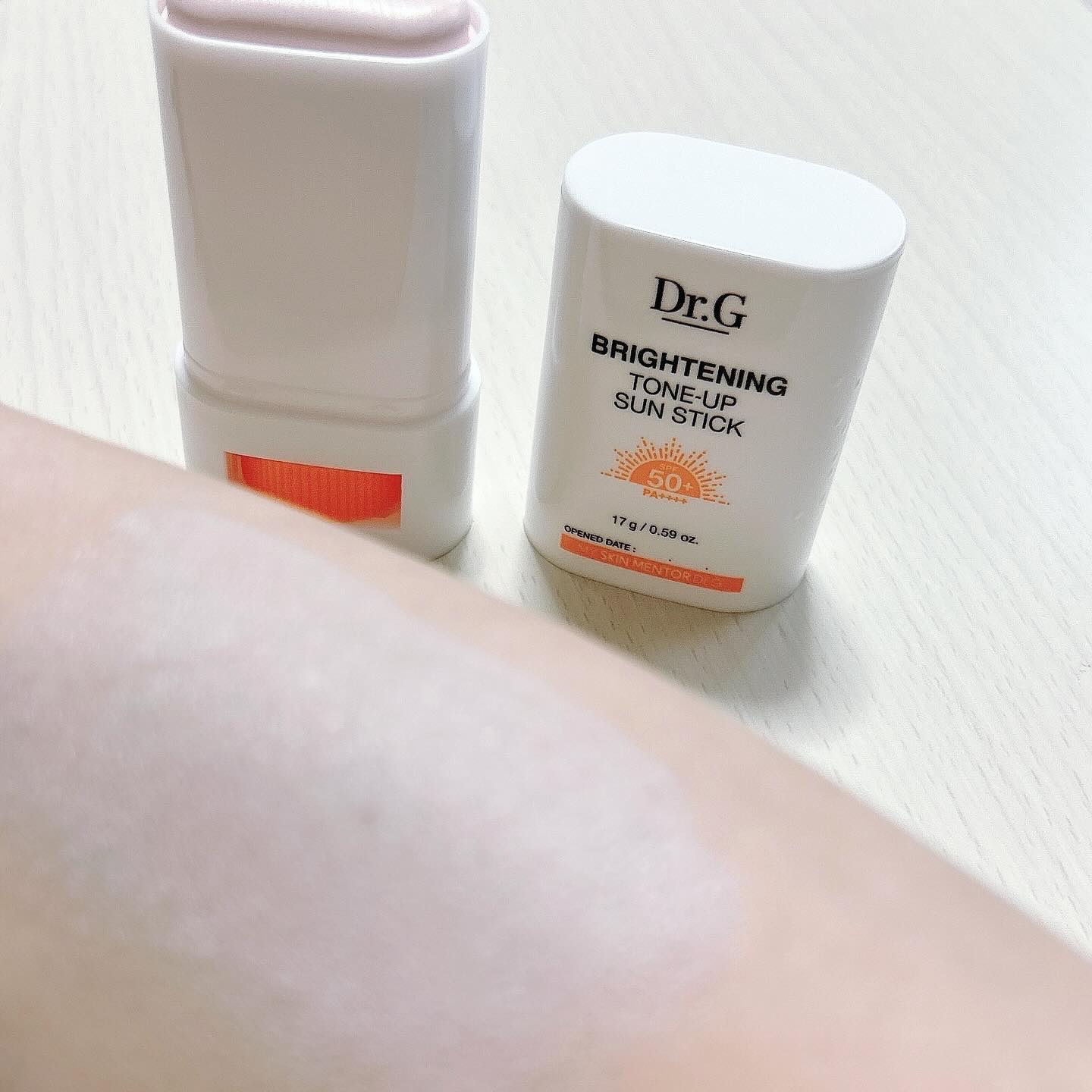 グリーンマイルドアップサンプラス/Dr.G/日焼け止めクリームを使ったクチコミ（2枚目）