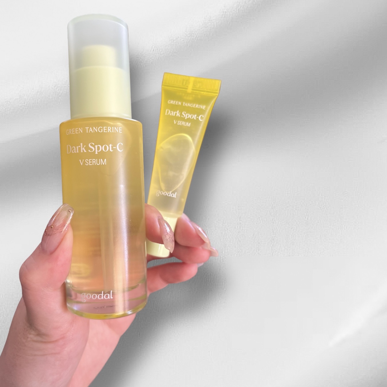 グリーンタンジェリン ビタC ダークスポットケアセラム/goodal/美容液を使ったクチコミ（1枚目）