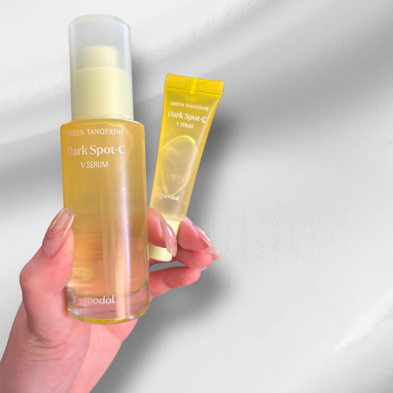 グリーンタンジェリン ビタC ダークスポットケアセラム/goodal/美容液を使ったクチコミ(1枚目)