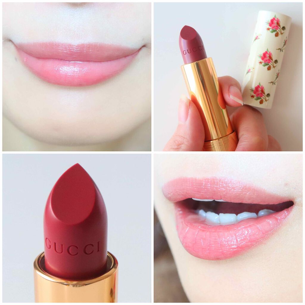 グッチ ルージュ ア レーヴル ヴォワル/GUCCI beauty/口紅を使ったクチコミ(2枚目)