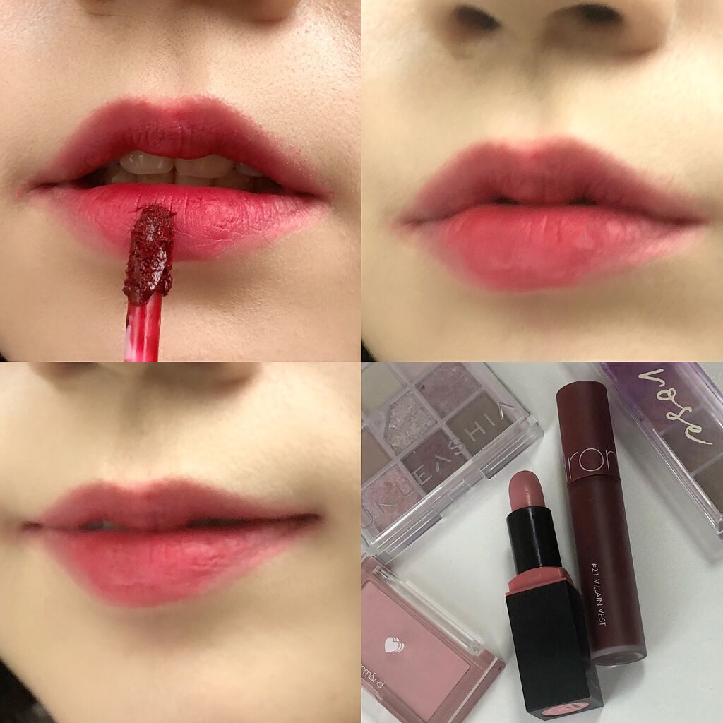 ゼロベルベットティント/rom&nd/リップティントを使ったクチコミ(3枚目)