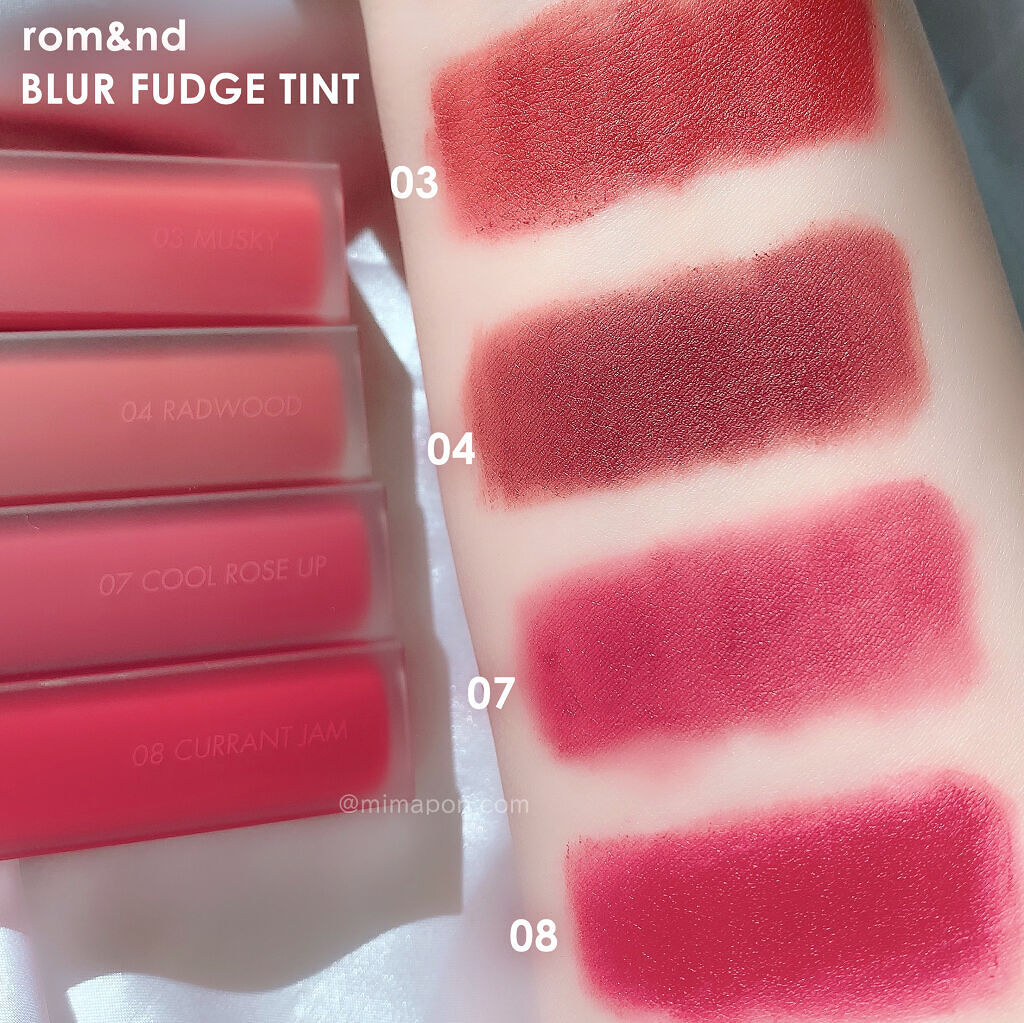 rom&nd ブラーファッジティント/rom&nd/リップティントを使ったクチコミ（2枚目）