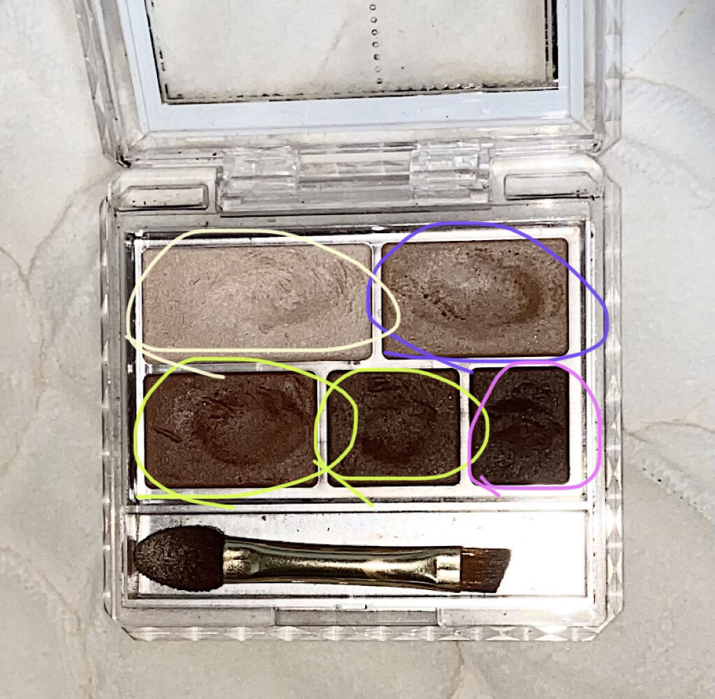 パーフェクトマルチアイズ/キャンメイク/アイシャドウパレットを使ったクチコミ（3枚目）