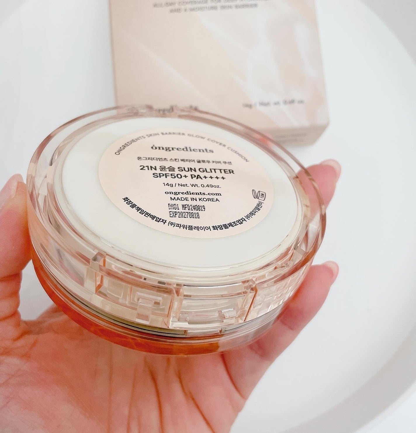 スキンバリアグロウカバークッション/Ongredients/クッションファンデーションを使ったクチコミ(3枚目)