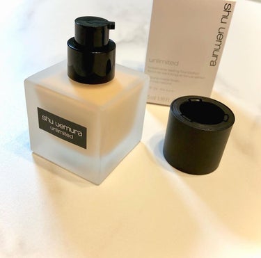 アンリミテッド ラスティング フルイド/shu uemura/リキッドファンデーションを使ったクチコミ（3枚目）