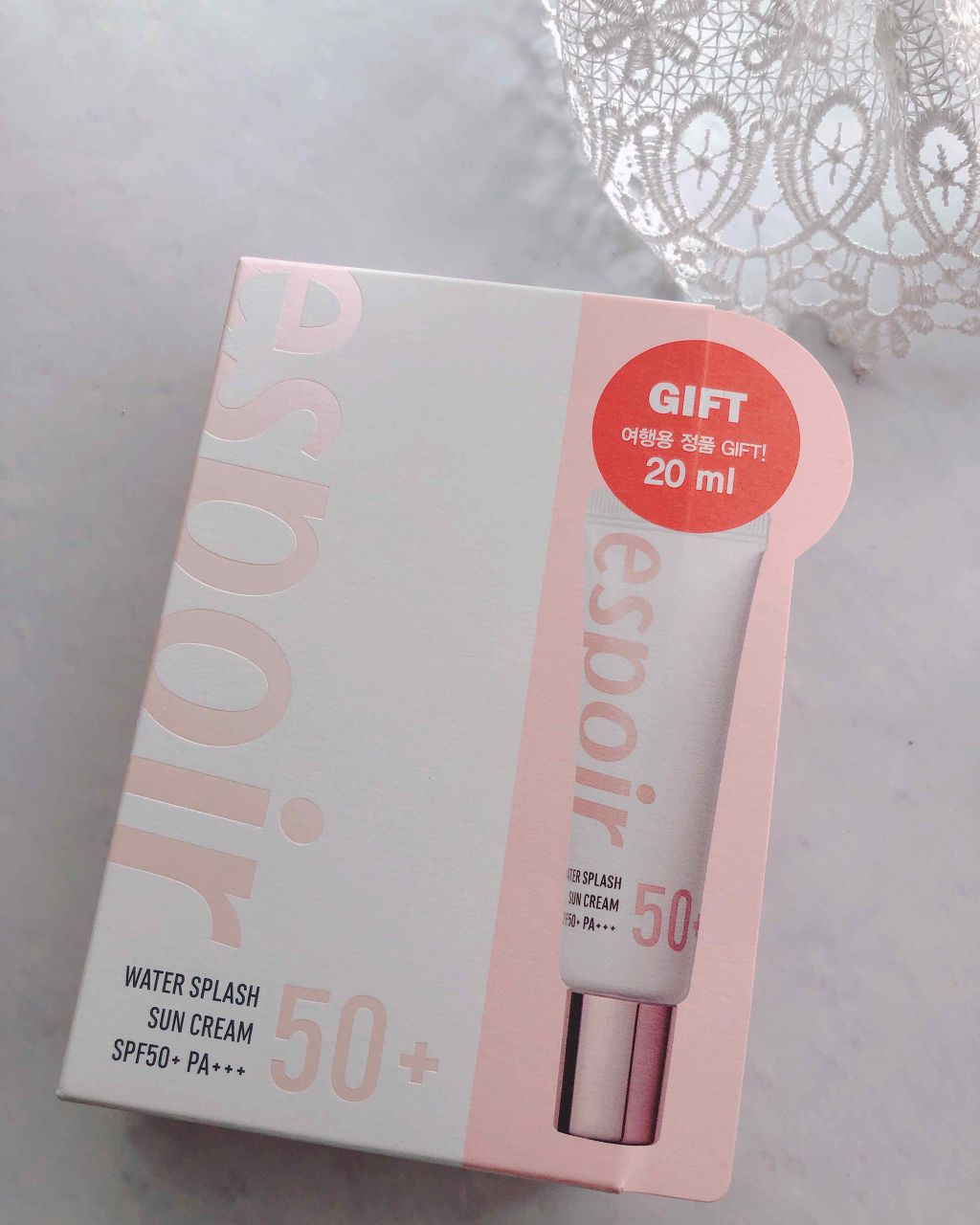 ウォータースプラッシュサンクリーム/espoir/化粧下地を使ったクチコミ(2枚目)