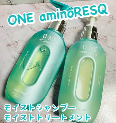 ☑︎アミノレスキュー
ワン アミノレスキューモイストシャンプー　400ml
トリートメント　400ml

洗い上がりはしっとりしていてツヤがありましたが、乾かすとなんだか乾燥してしまい…個人的には頭が痒