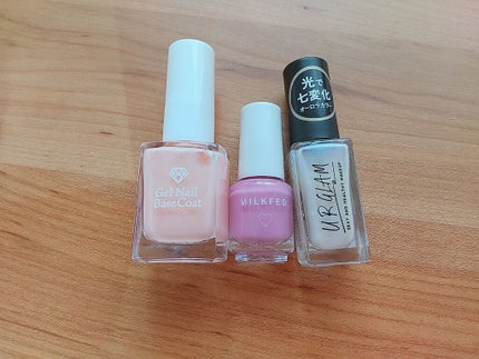 LJ ジェルネイルベースコート/セリア/ジェルネイルを使ったクチコミ(3枚目)