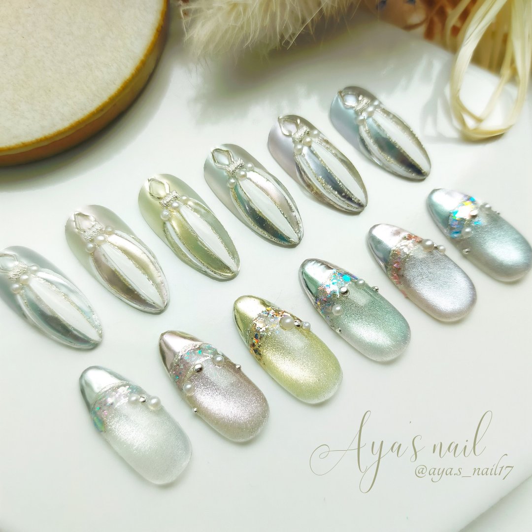 まぐミラーパウダー/IGNY/ネイルチップ・パーツを使ったクチコミ（1枚目）