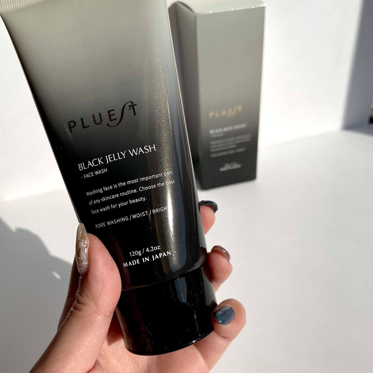 BLACK JELLY WASH（ブラックジェリーウォッシュ）/PLUEST/その他洗顔料を使ったクチコミ（3枚目）