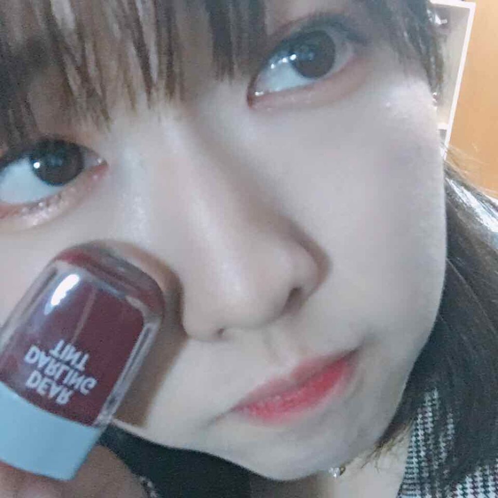 ディアダーリン ウォータージェルティント (アイスティント)/ETUDE/口紅を使ったクチコミ(3枚目)