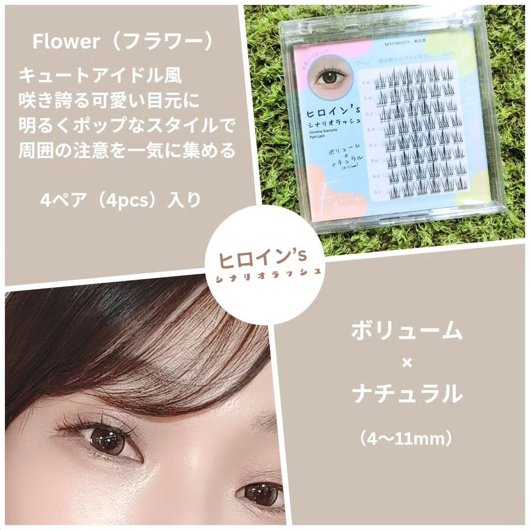 素の然 ヒロイン シナリオラッシュ/MOTONOZEN/つけまつげを使ったクチコミ(2枚目)