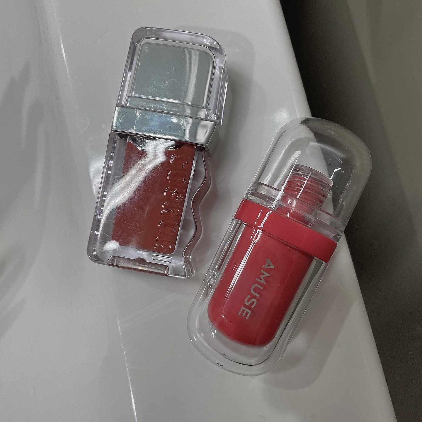 ジェルフィットティント/AMUSE/リップティントを使ったクチコミ（2枚目）