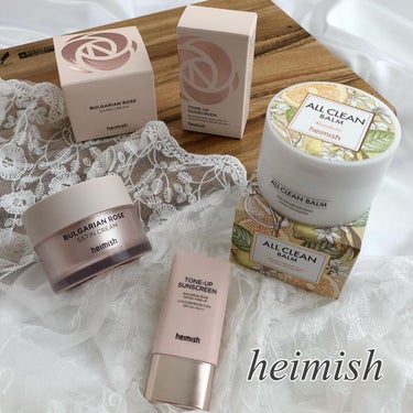 heimish BULGARIAN ROSE TONE-UP SUNSCREENのクチコミ「♡
ヘイミッシュは世界中に たくさんの
愛用者のいる素敵なコスメブランド

気になる製品を使っ.....」（1枚目）