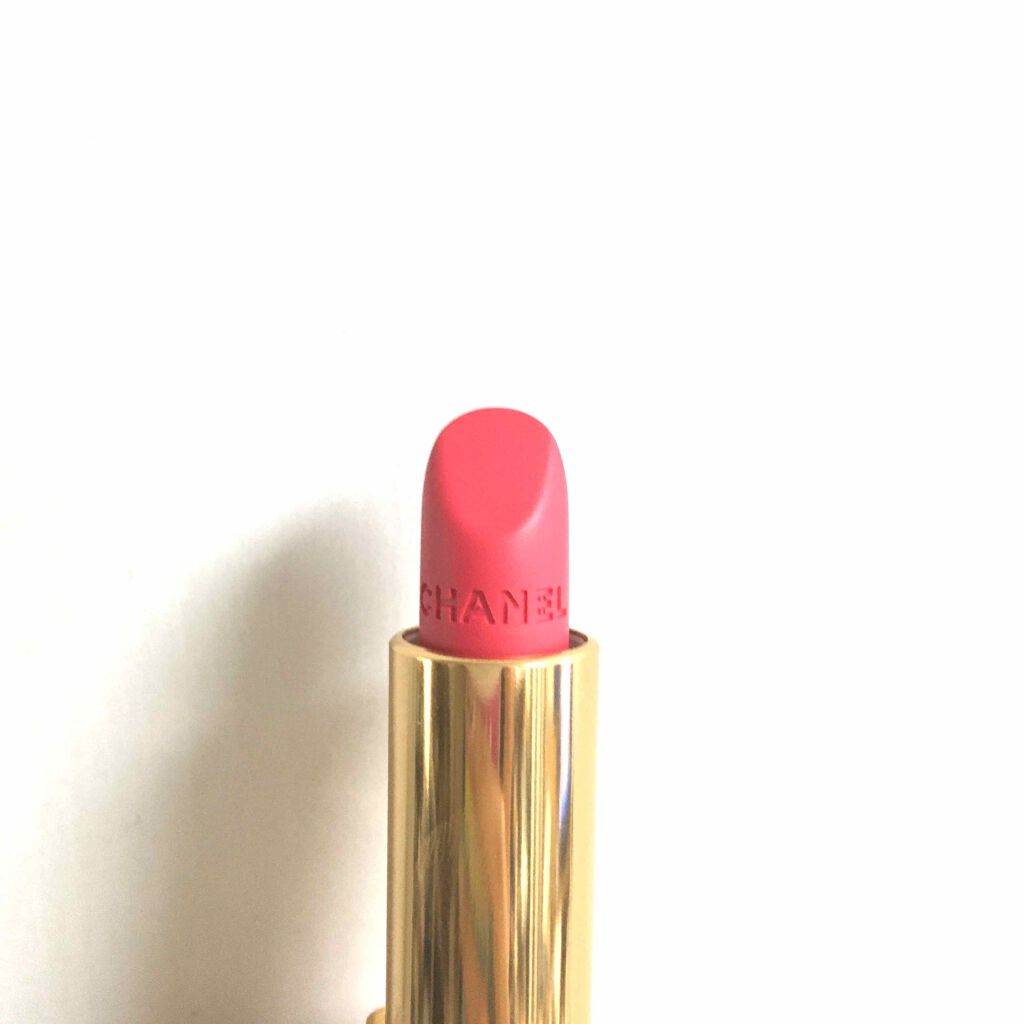 ルージュ アリュール ヴェルヴェット 72 アンフラローズ/CHANEL/口紅を使ったクチコミ（1枚目）