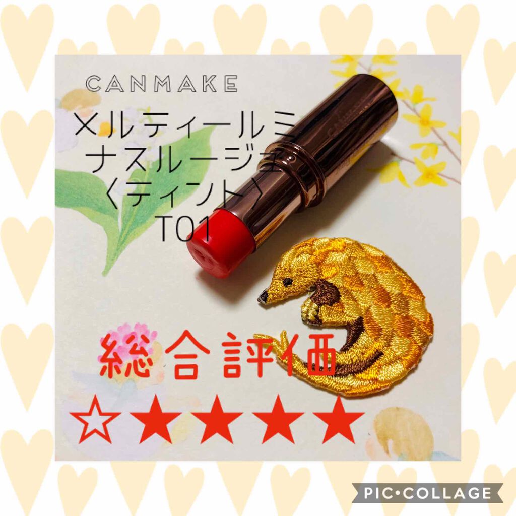 メルティールミナスルージュ（ティントタイプ）/キャンメイク/リップティントを使ったクチコミ（1枚目）