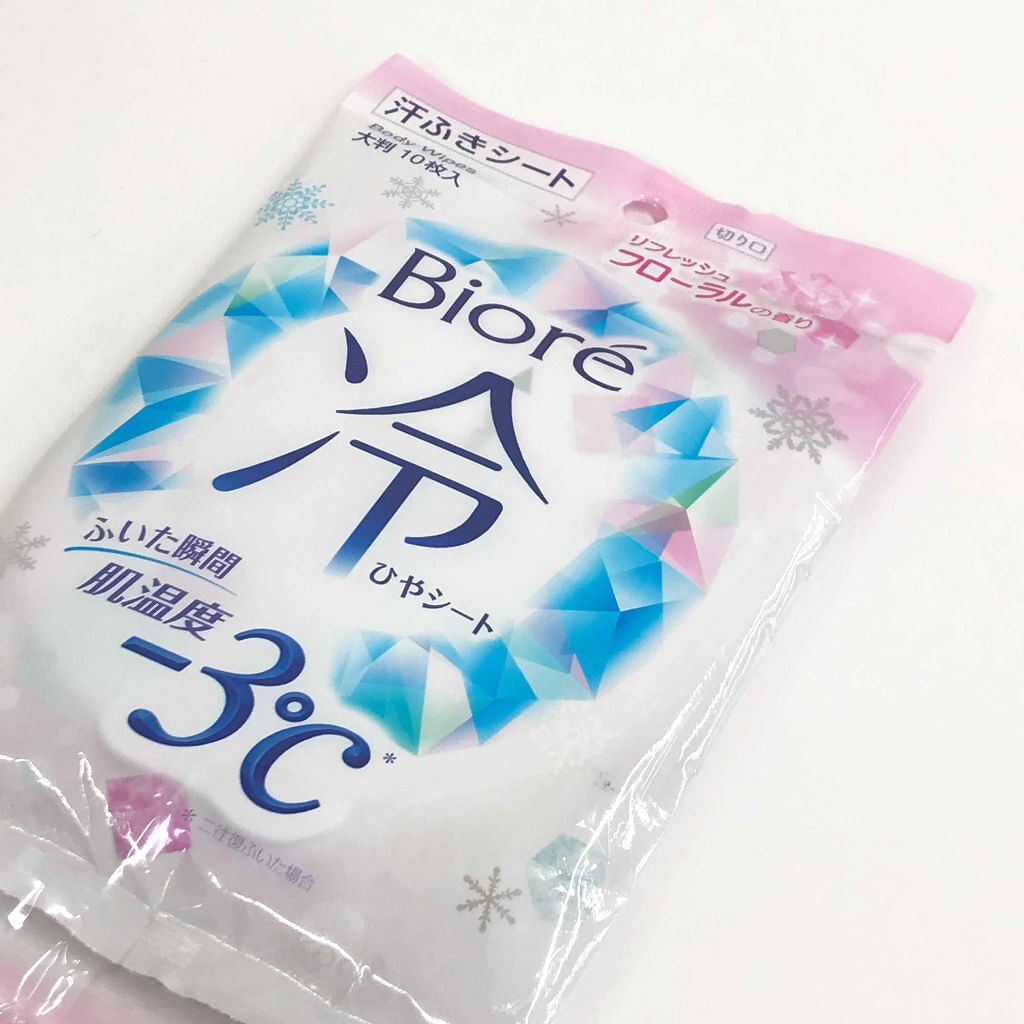 冷シート リフレッシュフローラルの香り/ビオレ/ボディシートを使ったクチコミ(1枚目)