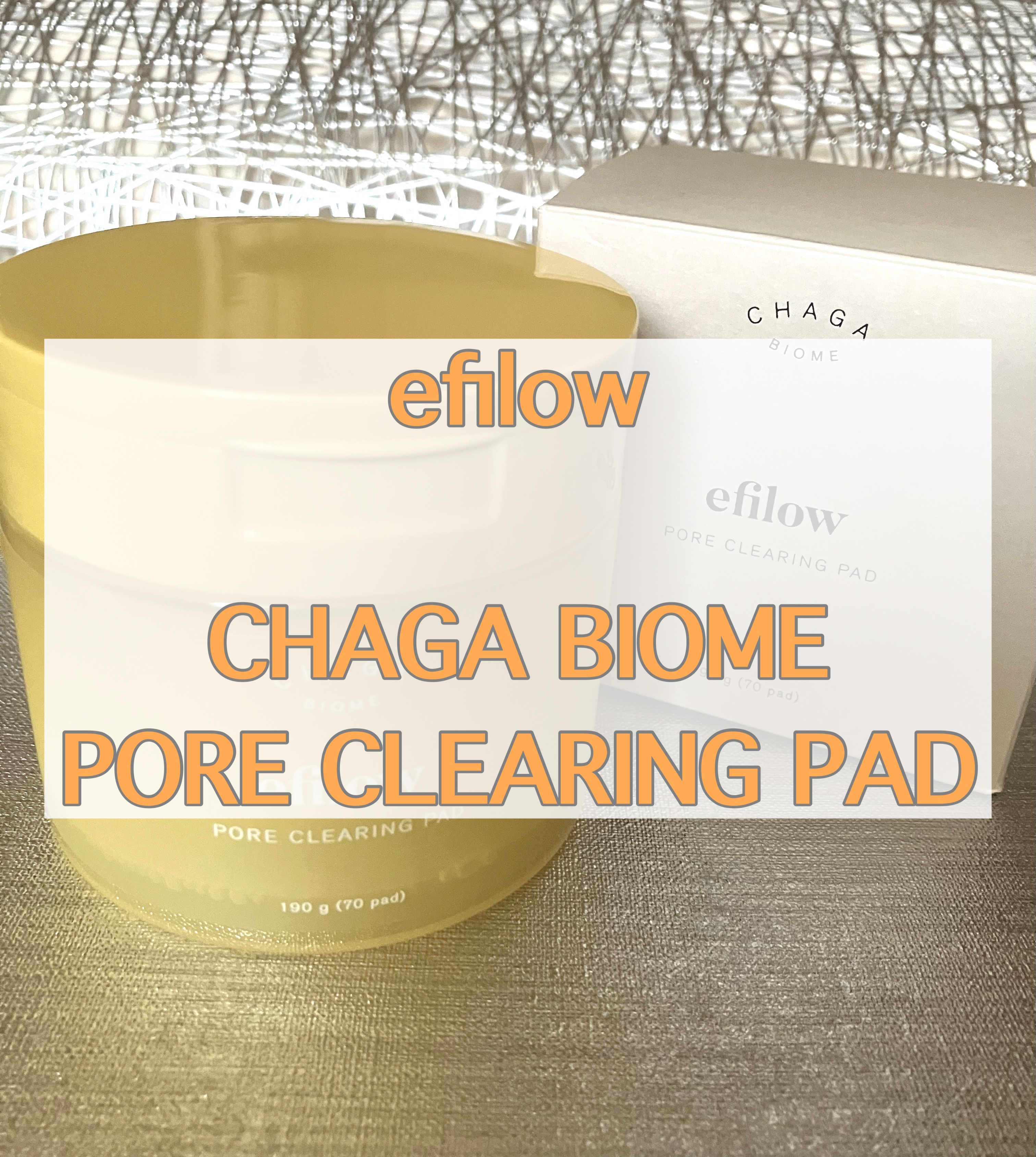 キメケア カバノアナタケバイオーム毛穴パッド/efilow/トナーパッドを使ったクチコミ（1枚目）