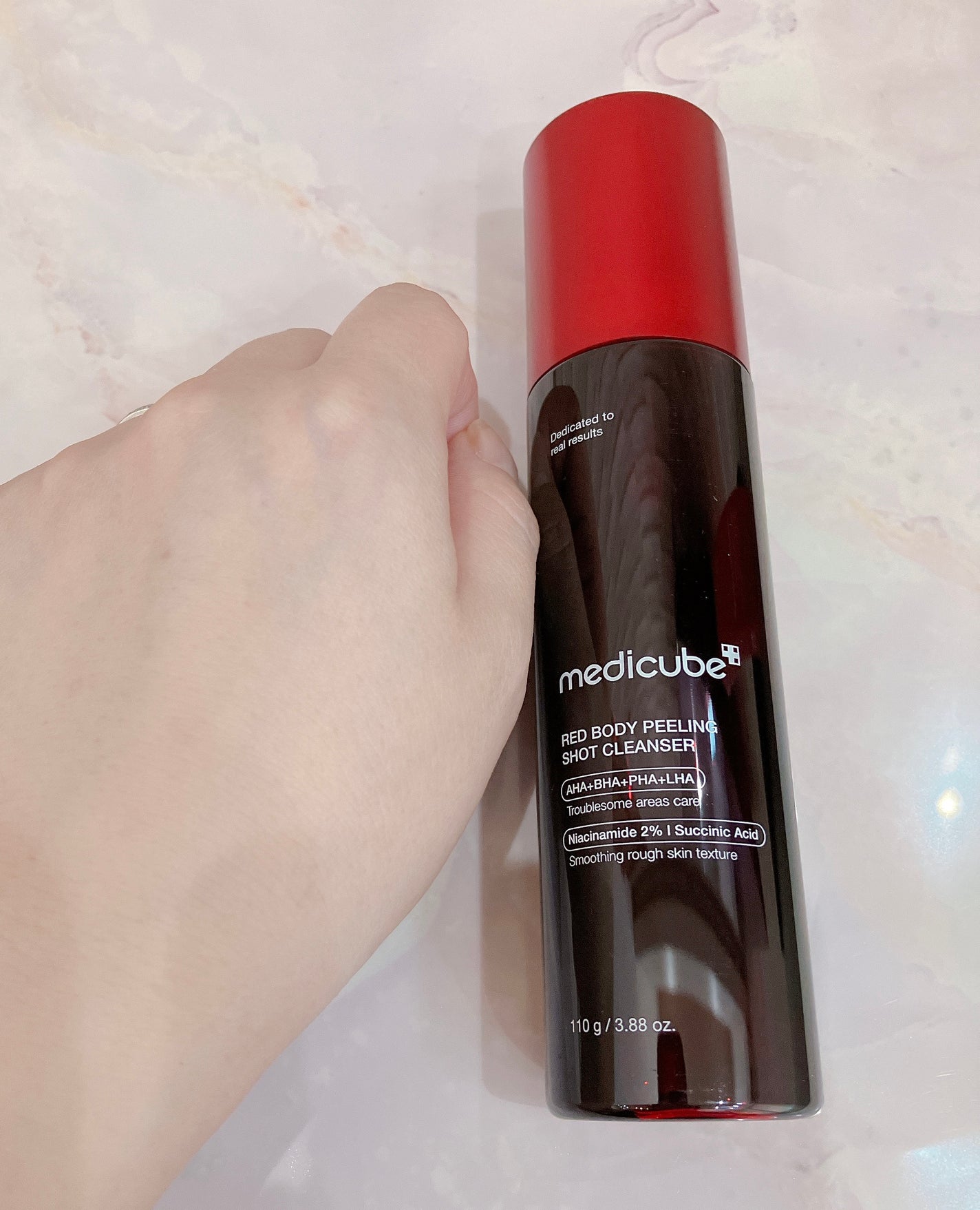 レッドアクネ ボディピーリングショット/MEDICUBE/ピーリングを使ったクチコミ(3枚目)