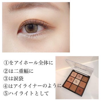 UR GLAM　BLOOMING EYE COLOR PALETTE/U R GLAM/アイシャドウパレットを使ったクチコミ（3枚目）