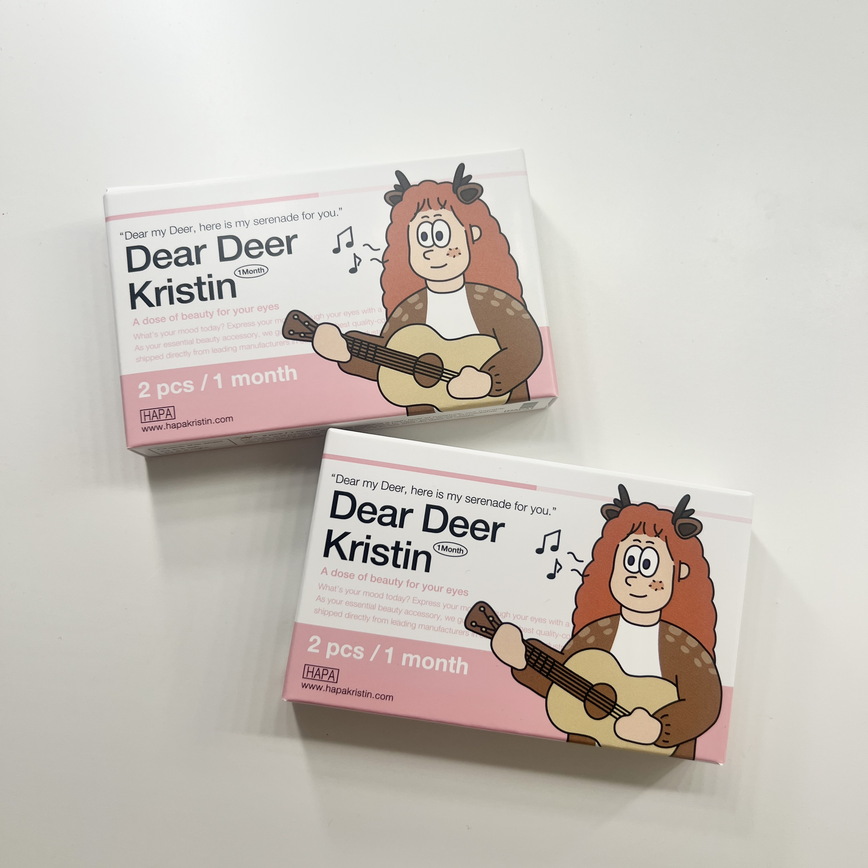 Dear Deer Kristen 1month/Hapa kristin/ワンデー（１DAY）カラコンを使ったクチコミ（2枚目）
