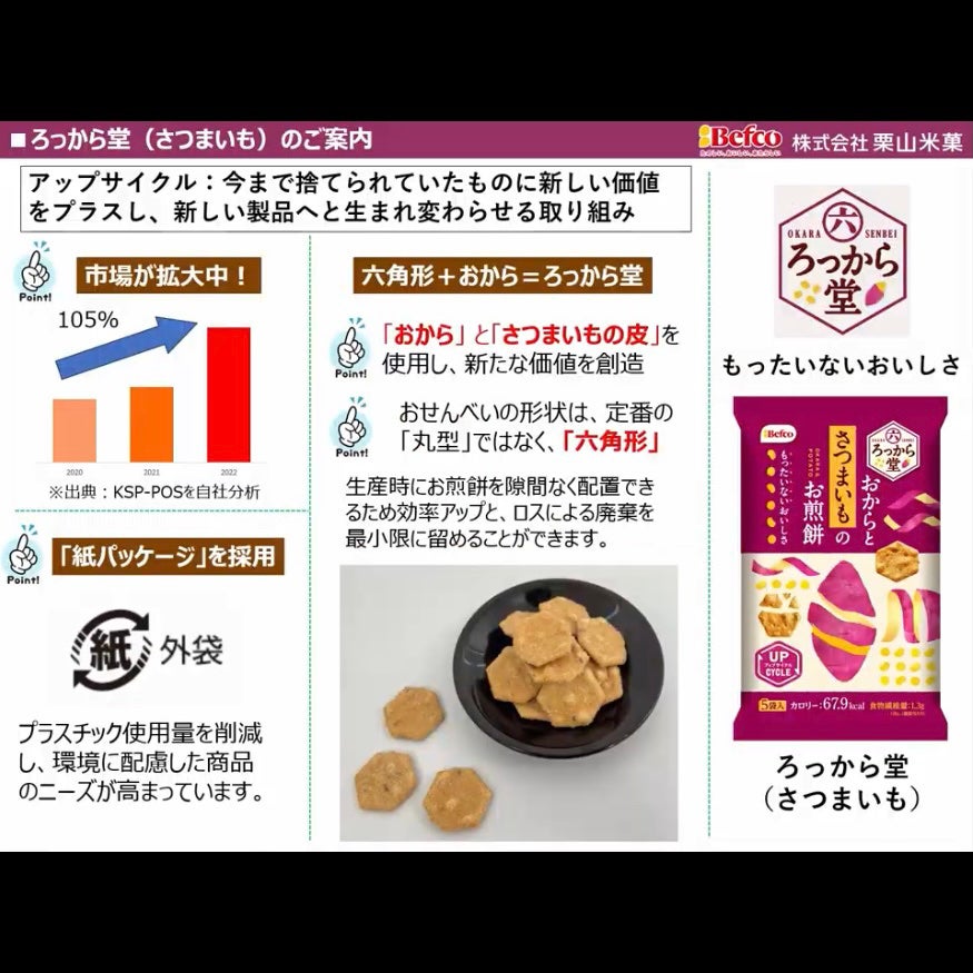 きぎ / フォロバします on LIPS 「🍠🫘健康的なおやつはダイエット中にも良さそう🫘🍠ベフコ栗山米菓..」(4枚目)