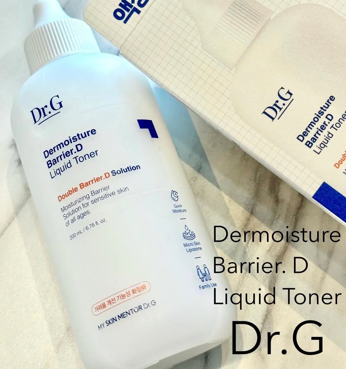 ザモイスチャーバリアDリキッドトナー/Dr.G/化粧水を使ったクチコミ（1枚目）