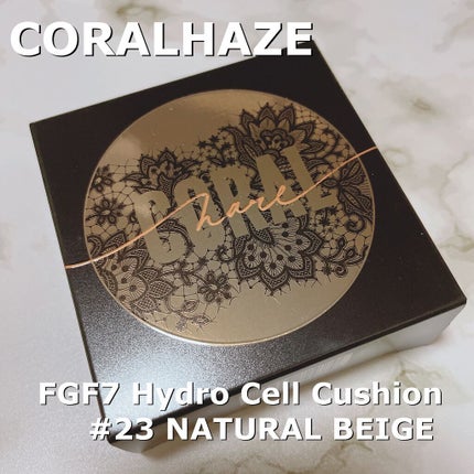 FGF7 ハイドロセルクッション/Coralhaze/クッションファンデーションを使ったクチコミ(1枚目)