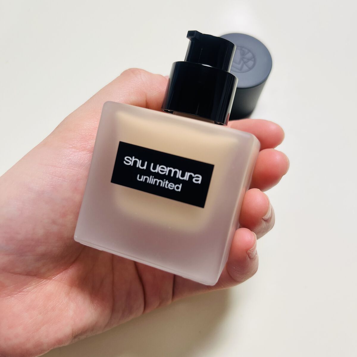 （旧）アンリミテッド ラスティング フルイド/shu uemura/リキッドファンデーションを使ったクチコミ（2枚目）