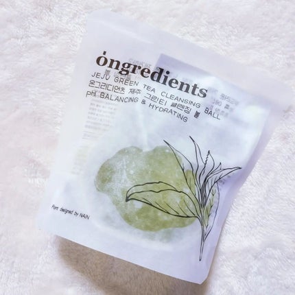 Jeju Green Tea Cleansing Ball/Ongredients/洗顔石鹸を使ったクチコミ(3枚目)
