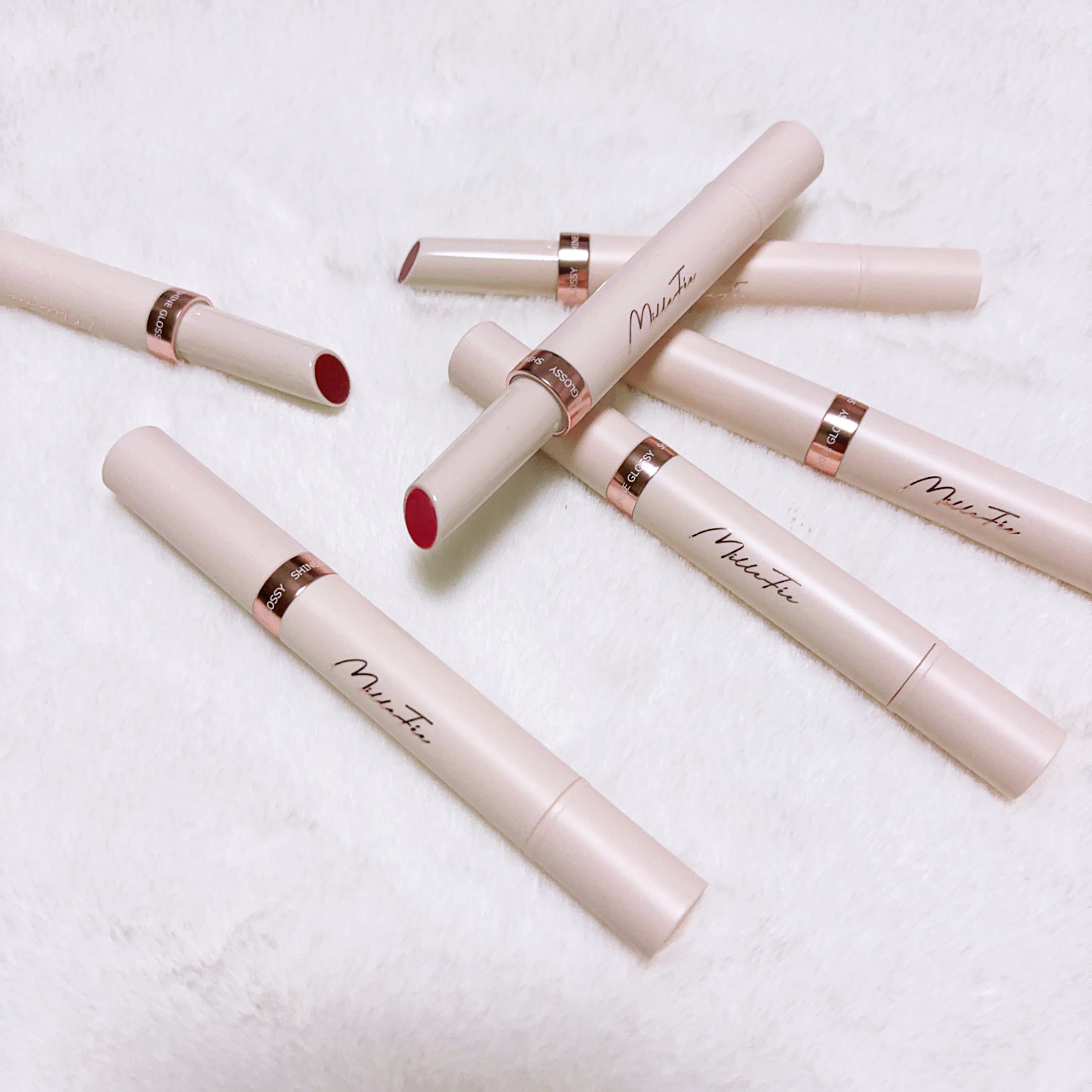 グロウリップス 01 グリーミングフィグ/MilleFée/口紅を使ったクチコミ（1枚目）