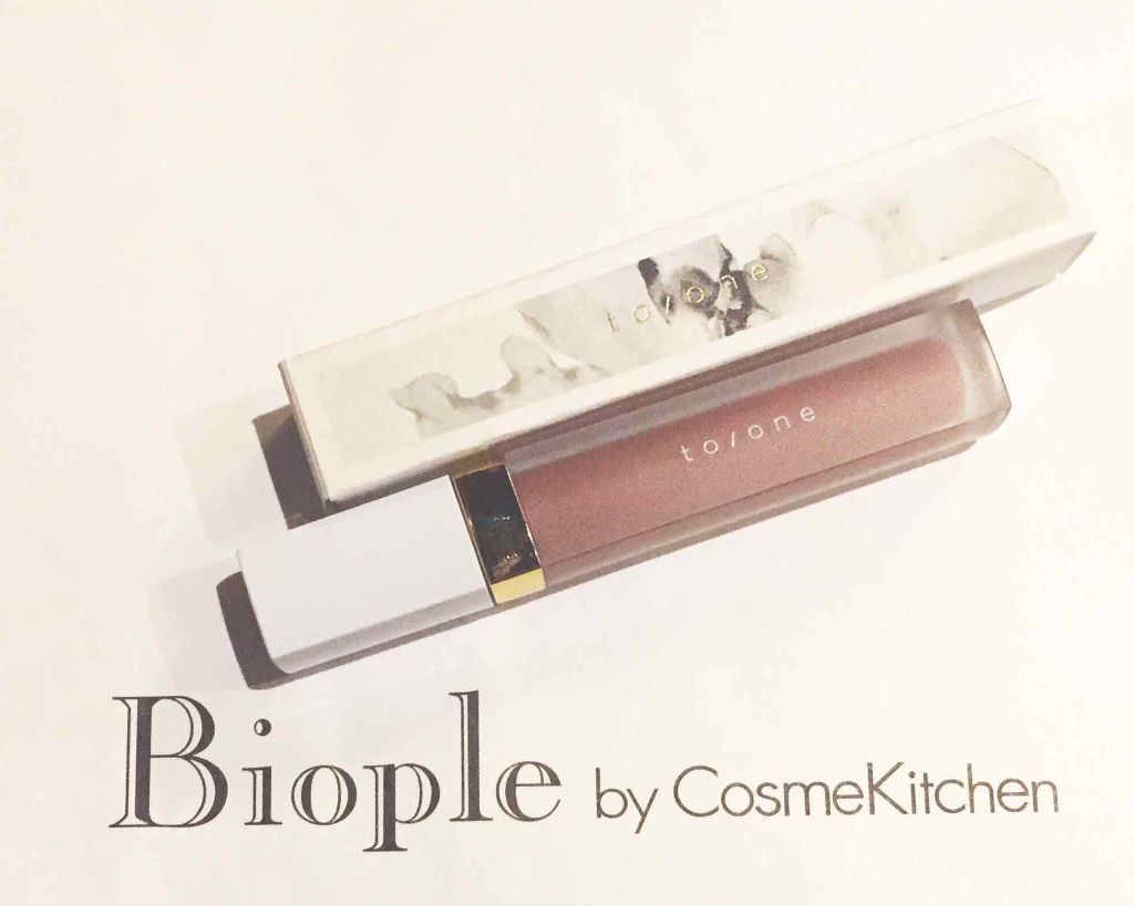 トーン ペタル エッセンス グロス/to/one/リップグロスを使ったクチコミ(1枚目)