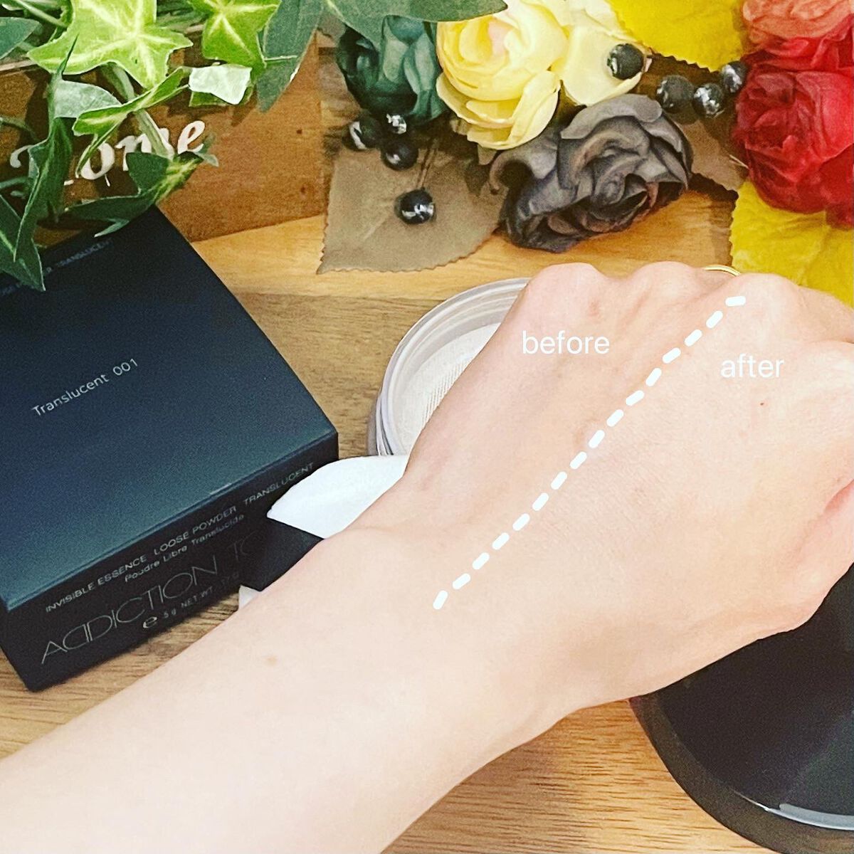 インビジブル エッセンス ルースパウダー トランスルーセント /ADDICTION/ルースパウダーを使ったクチコミ(5枚目)