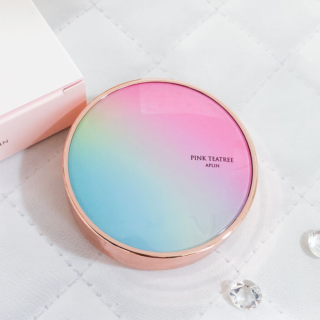 ピンクティーツリーカバークッション/APLIN/クッションファンデーションを使ったクチコミ(2枚目)