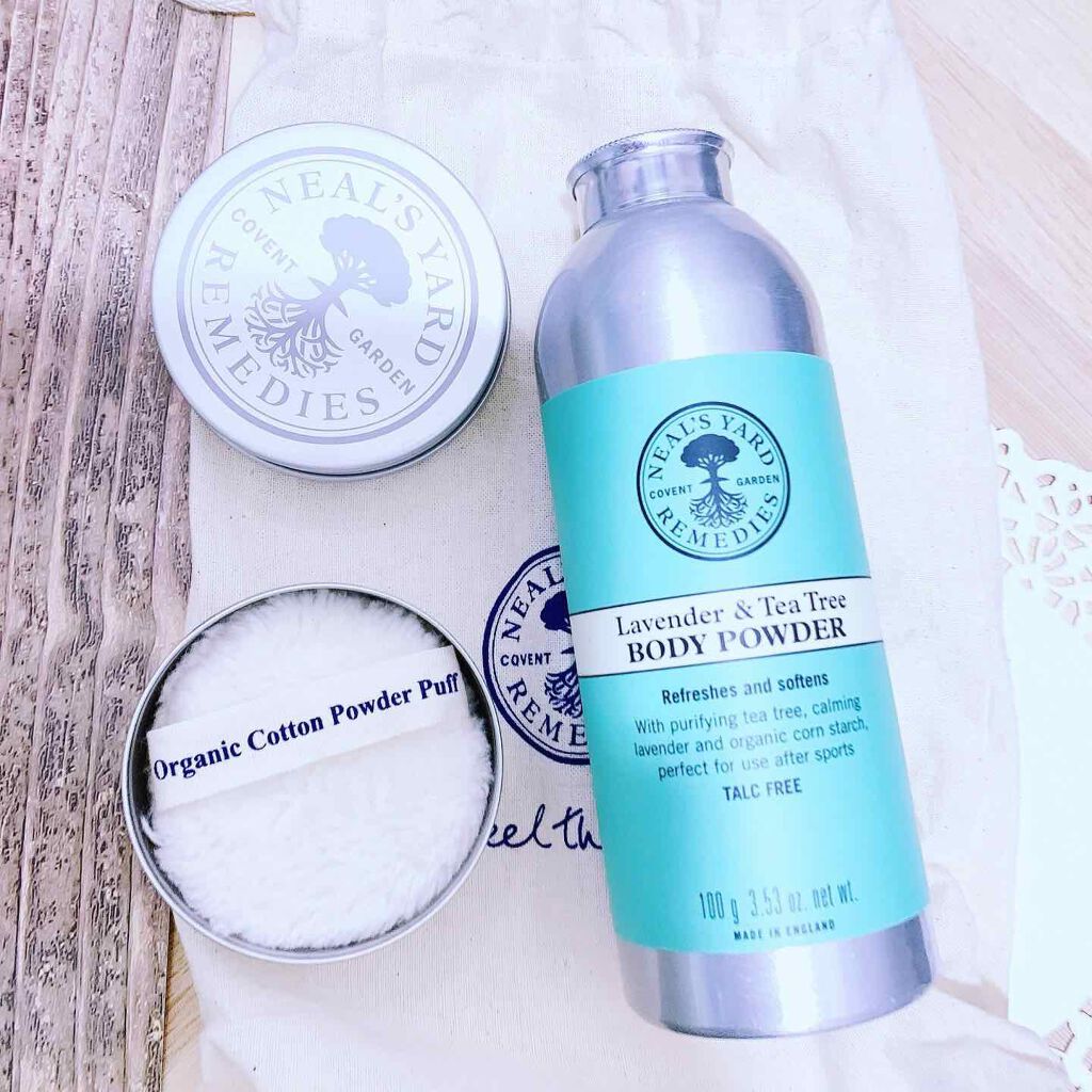 ラベンダー&ティートリーボディパウダー/ニールズヤード レメディーズ/ボディパウダーを使ったクチコミ(1枚目)