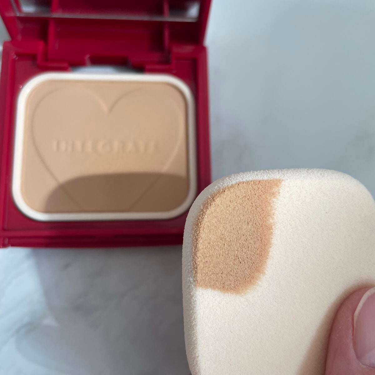 プロフィニッシュファンデーション/インテグレート/パウダーファンデーションを使ったクチコミ(3枚目)