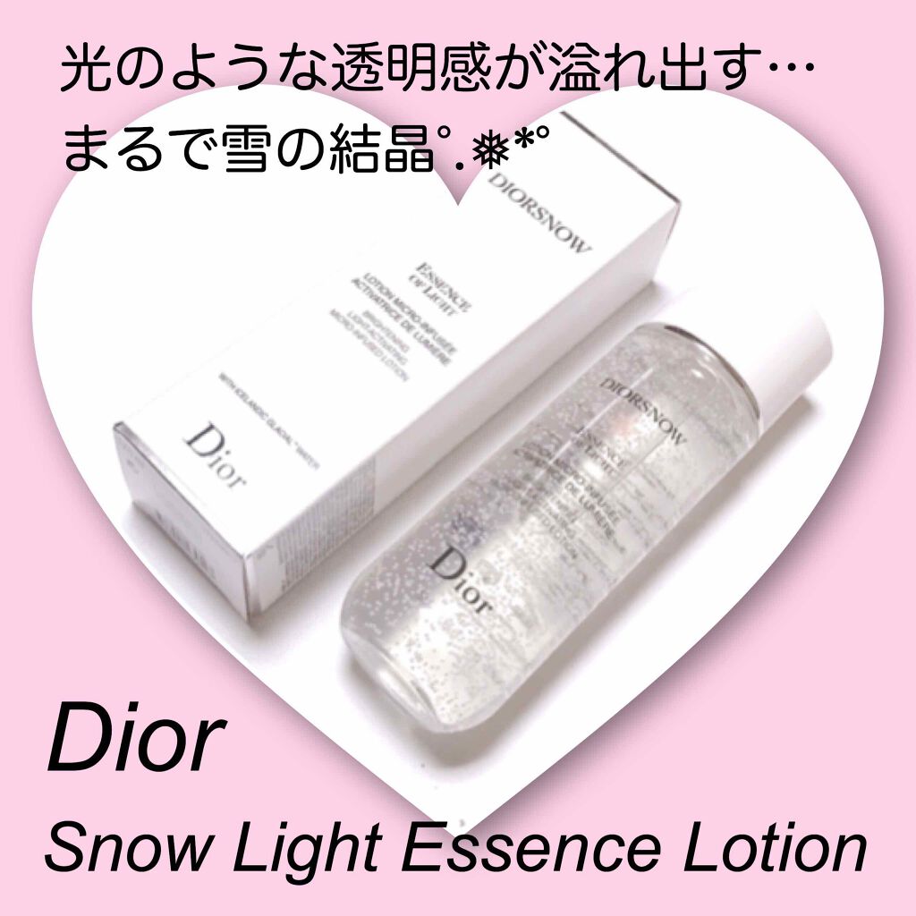 スノー ライト エッセンス ローション (薬用化粧水) (医薬部外品)/Dior/化粧水を使ったクチコミ(1枚目)