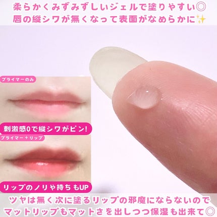 ウォンジョンヨ モイストリッププライマー /Wonjungyo/リップオイルを使ったクチコミ(3枚目)