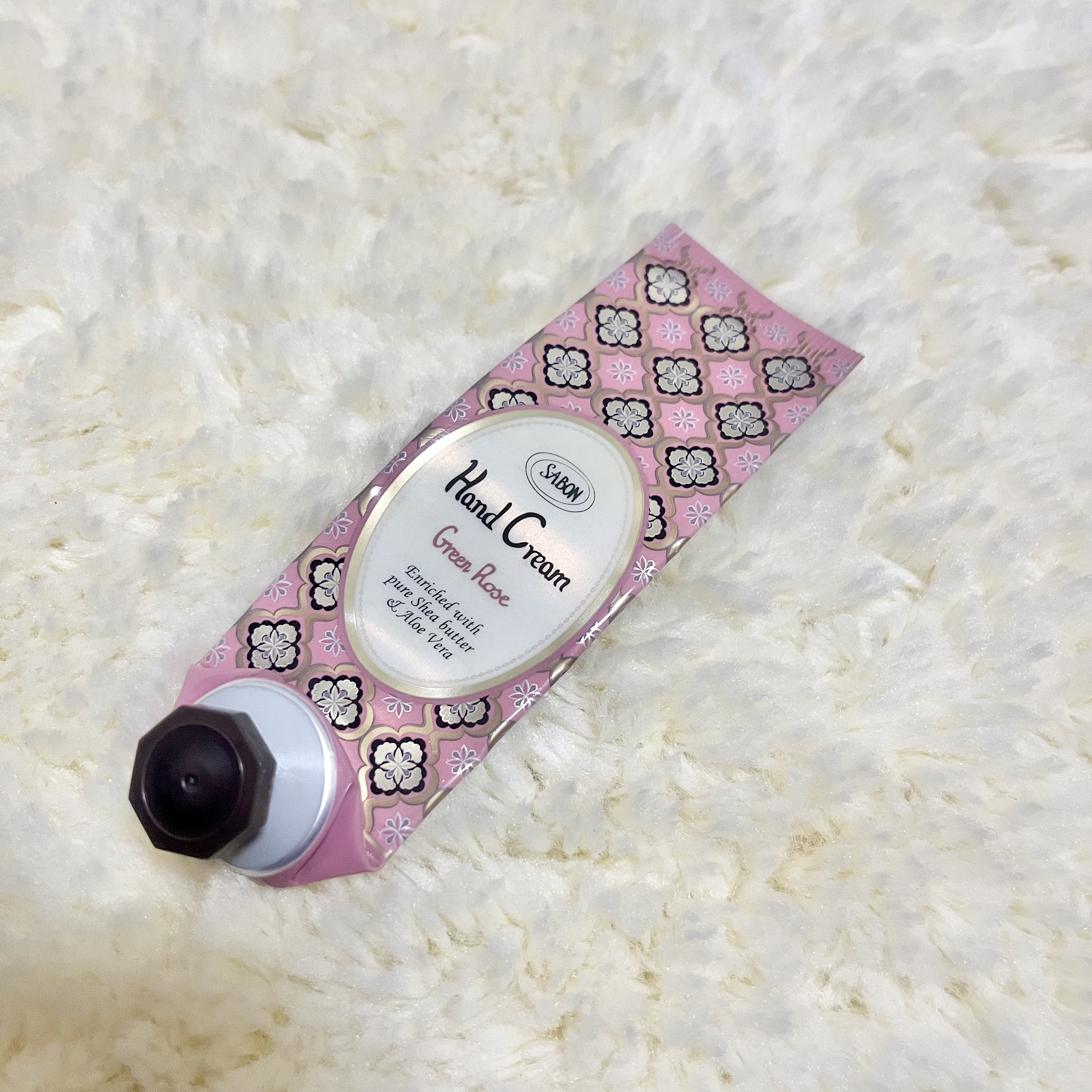 ハンドクリーム　グリーン・ローズ/SABON/ハンドクリームを使ったクチコミ（1枚目）