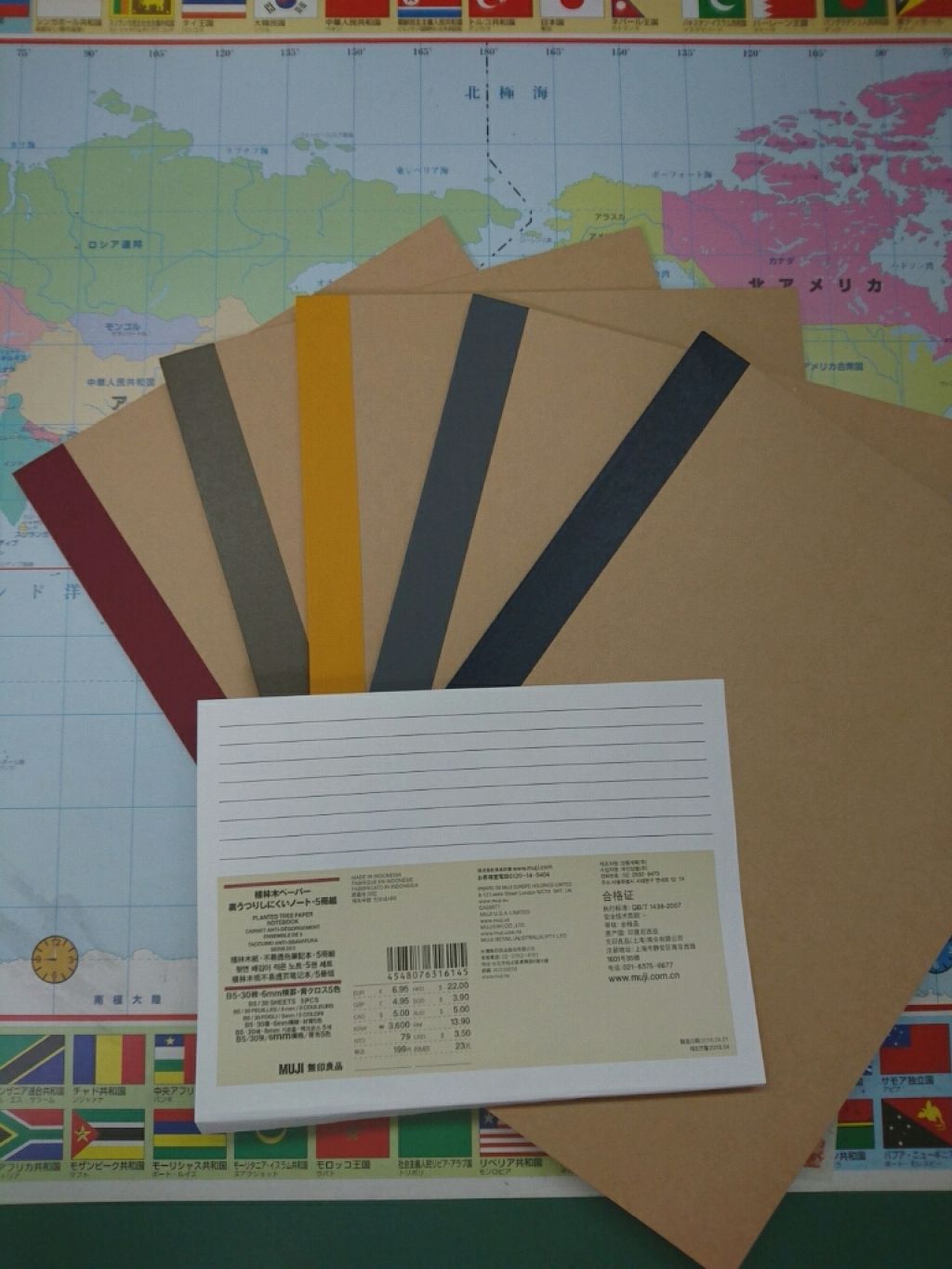 裏写りしにくいノート 5冊組み/無印良品/その他を使ったクチコミ(1枚目)