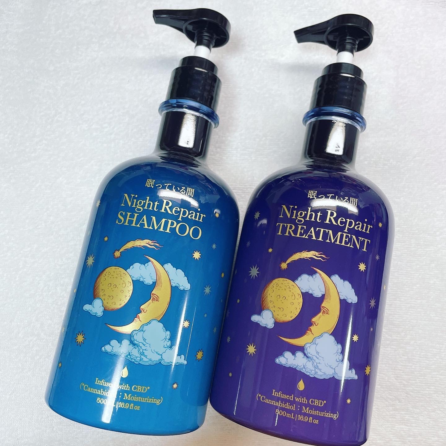 眠っている間 ナイトリペアシャンプー＆トリートメント/エラスチン/シャンプー・コンディショナーを使ったクチコミ（1枚目）