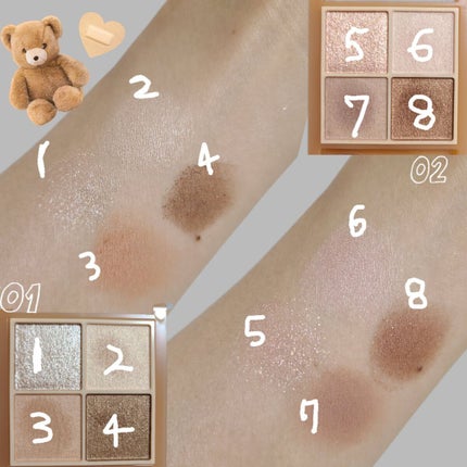 ベージュトーンアイシャドウ/CEZANNE/アイシャドウパレットを使ったクチコミ(2枚目)