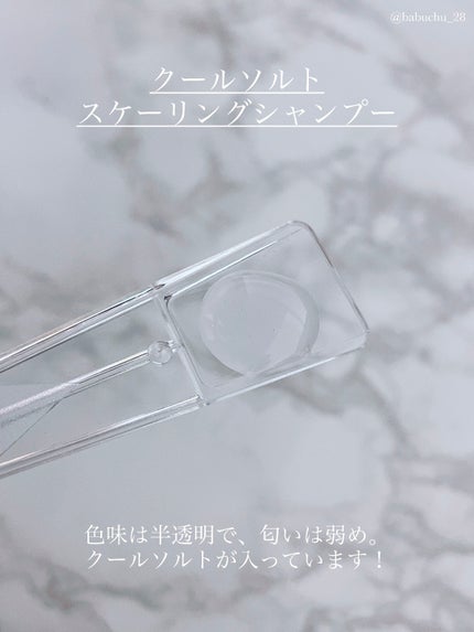 クールソルトスケーリングシャンプー/クールソルトスカルプトリートメント/Dr.G/市販シャンプーを使ったクチコミ(2枚目)