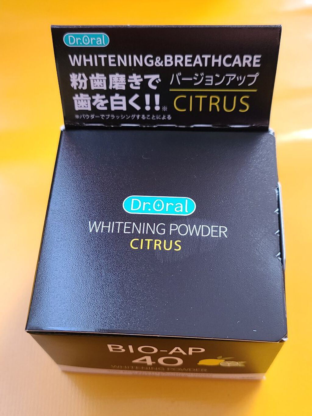 ホワイトニングパウダー シトラスL(レモン&ライム)/Dr.Oral/歯磨き粉を使ったクチコミ（1枚目）