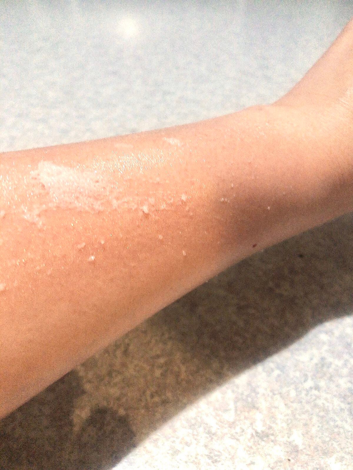 Q+Me スウィート ボム タラソ スクラブ/AGARISM/バスト・ヒップケアを使ったクチコミ(4枚目)