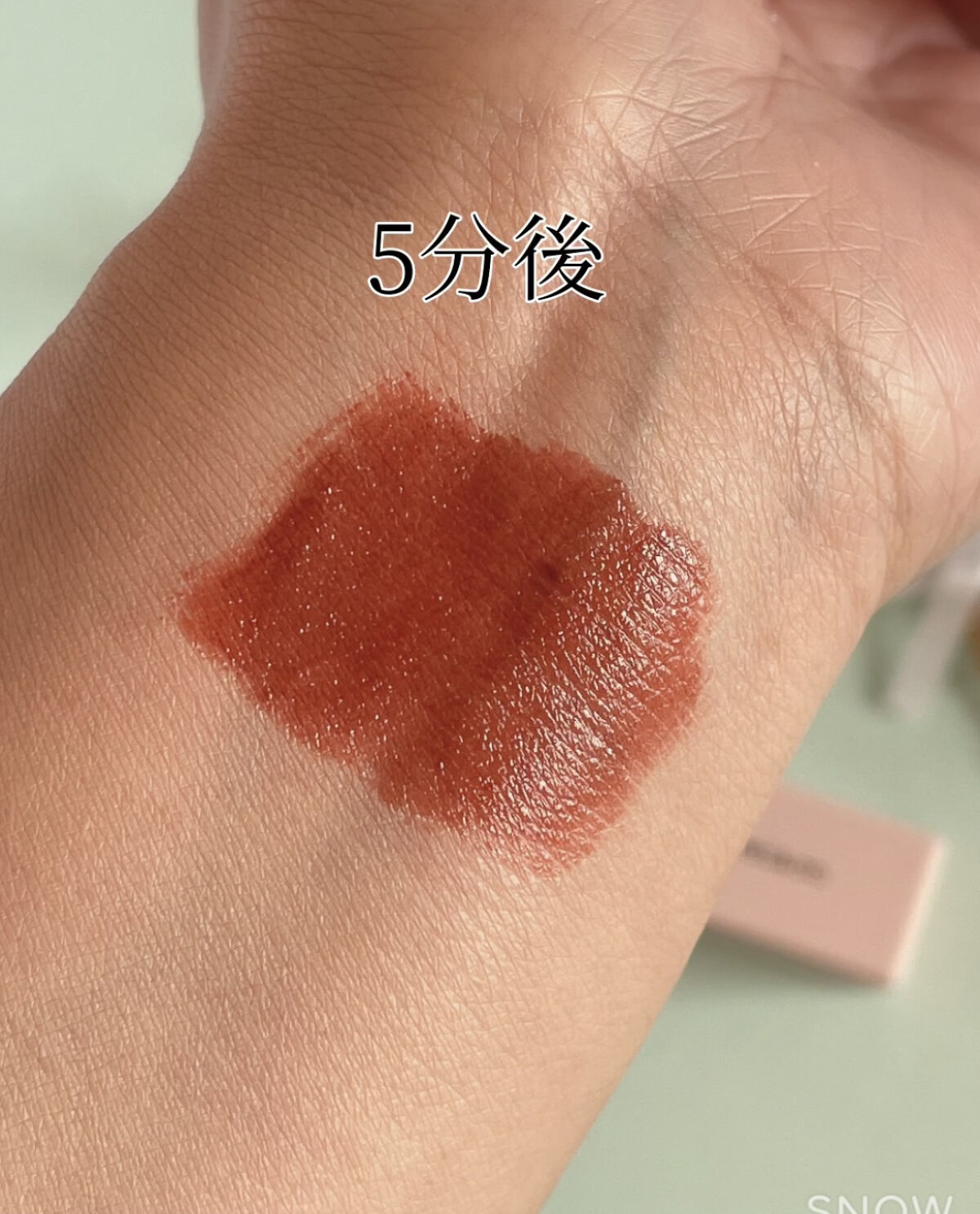 ルージュリップティント 06 テラコッタオレンジ/Kirei&co./口紅を使ったクチコミ（2枚目）