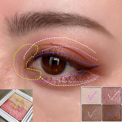 シルキースフレアイズ/キャンメイク/アイシャドウパレットを使ったクチコミ(5枚目)