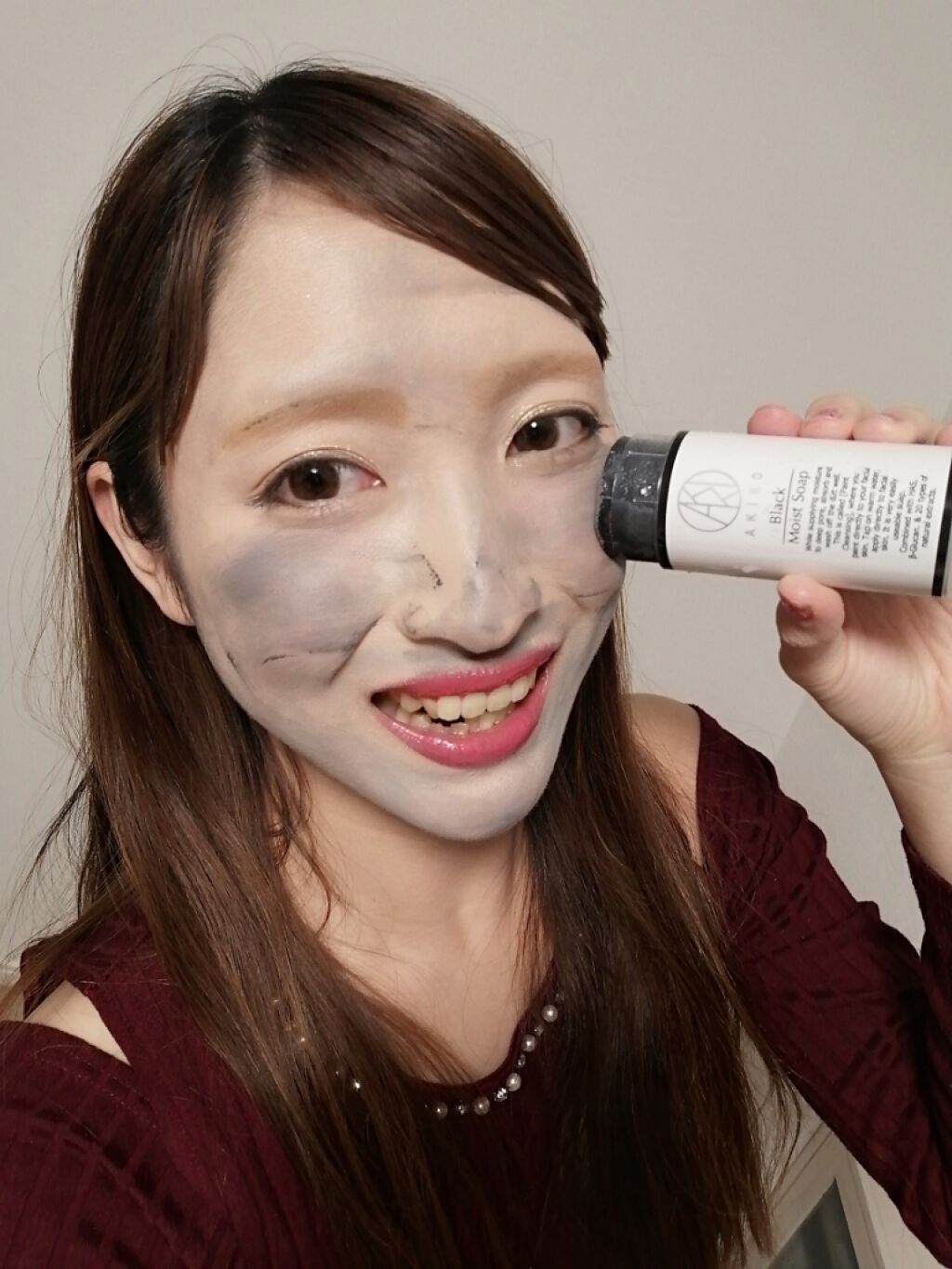 ブラックモイストソープ/AKIKO/洗顔石鹸を使ったクチコミ（2枚目）