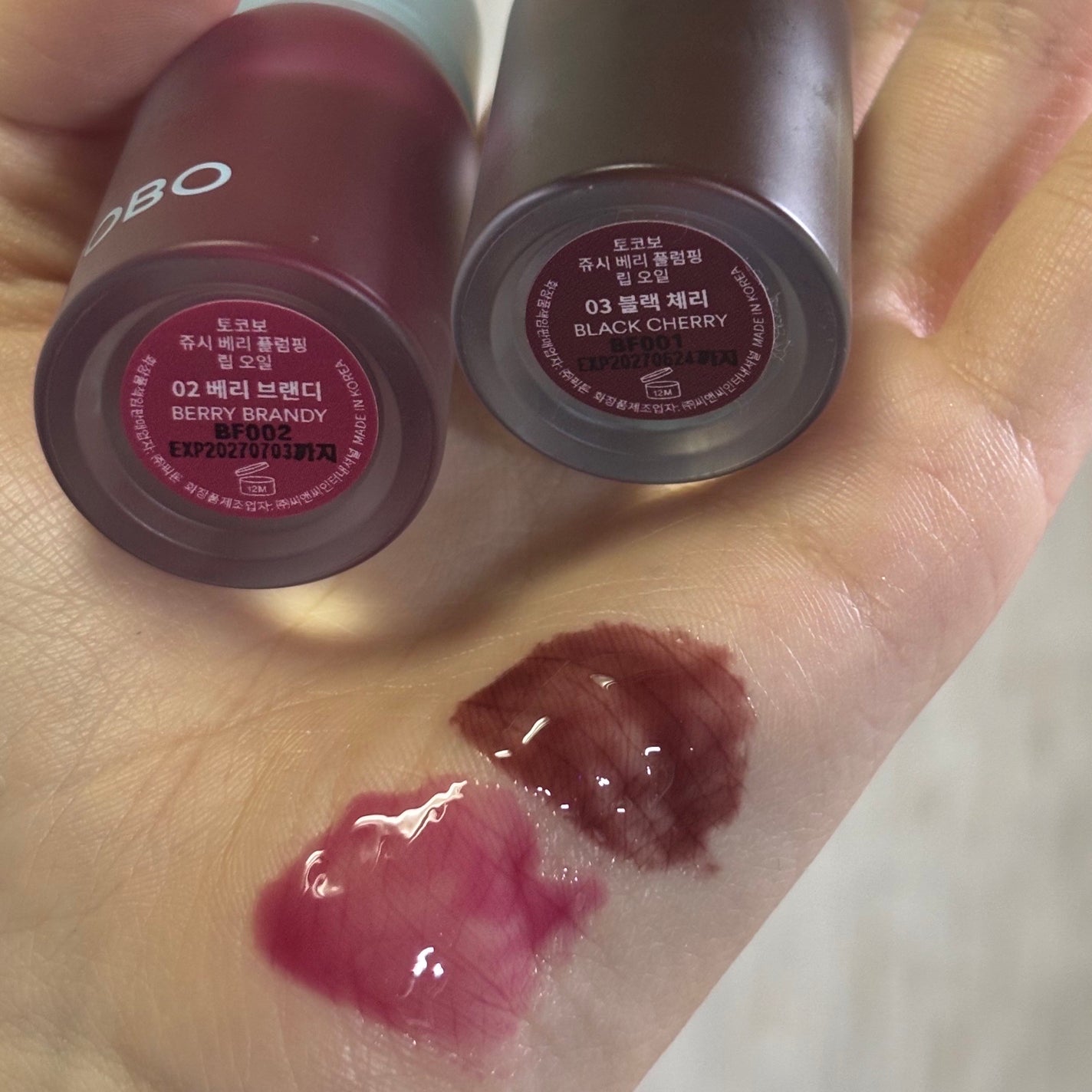 ジューシーベリープランピングリップオイル/TOCOBO/リップグロスを使ったクチコミ(4枚目)