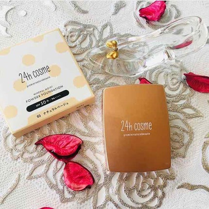 試してみた】24 ミネラルモイストパウダーファンデ 24h cosmeの 試してみた】24 ミネラルモイストパウダーファンデ 24h cosmeの